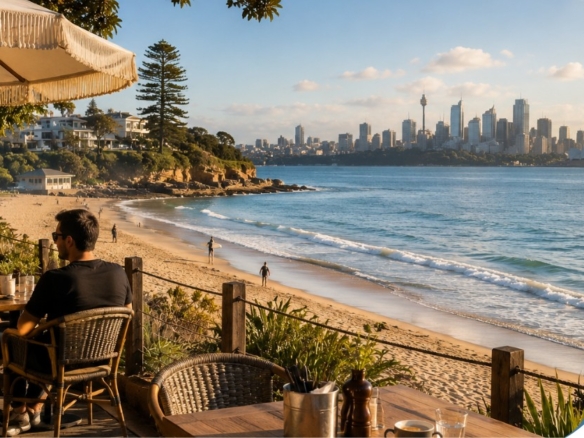 Sydney Harbour Waterfront Cafe Restaurant Panoramic Harbour Views East Sydney